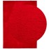 Alfombra de pelo corto suave lavable HUARTE rojo 200x280