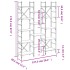 Estantería madera de ingeniería roble marrón