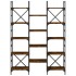 Estantería madera ingeniería roble ahumado 127,5x28,5x172,5