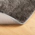 Alfombra pelo largo aspecto brillante ISTAN gris Ø 200
