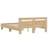 Estructura de cama cabecero y luces LED roble Sonoma 140x190