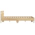 Estructura de cama cabecero y luces LED roble Sonoma 120x190
