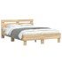 Cama con cabecero madera de ingeniería roble Sonoma 120x190