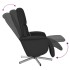 Sillón reclinable de masaje con reposapiés tela