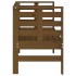 Banco de jardín madera maciza pino marrón miel 111,5x53x71