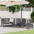 Juego de muebles de jardín 3 pzas madera maciza de pino