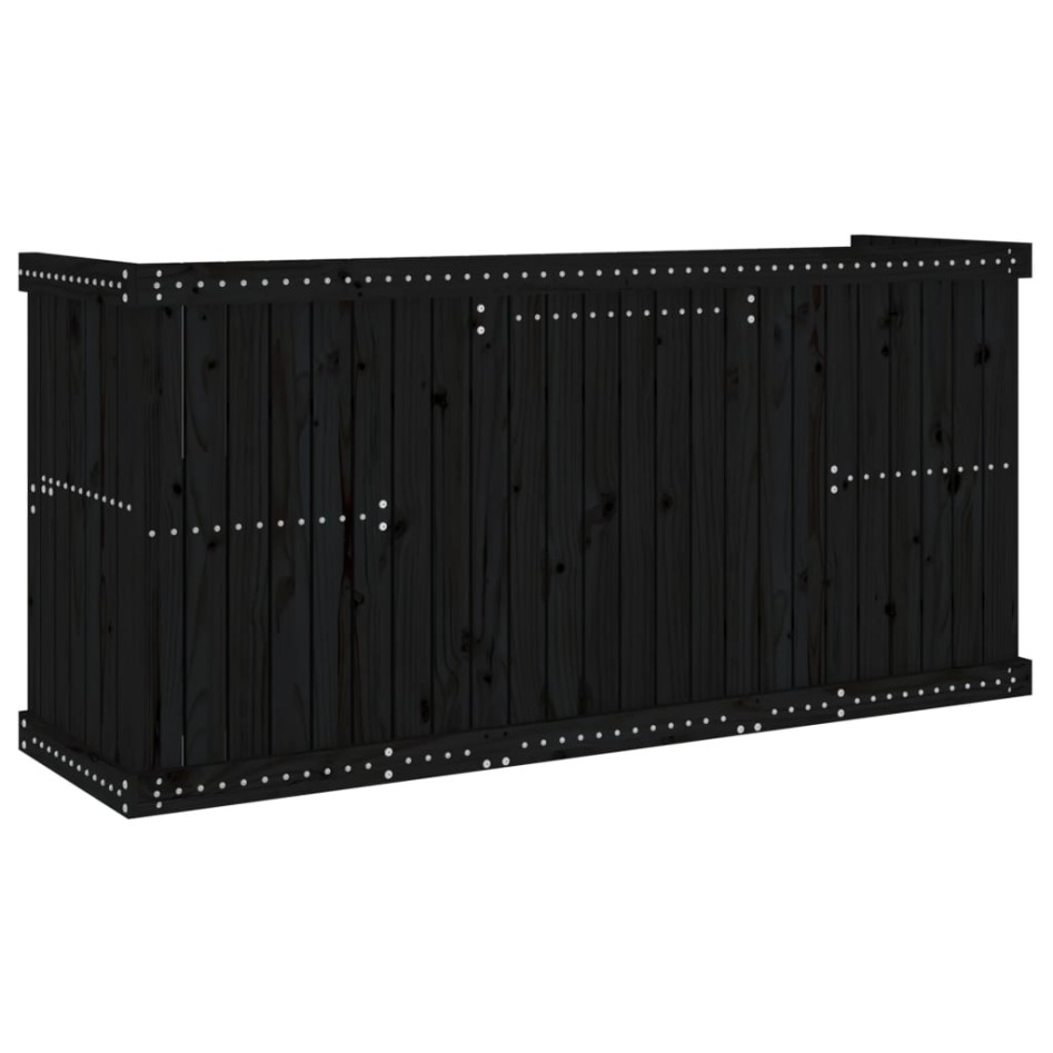 Juego de balcón 2 plazas madera maciza de pino