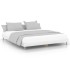 Estructura de cama madera contrachapada blanco brillo