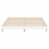 Estructura de cama madera contrachapada blanco brillo