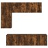 Muebles de TV de pared 5 pzas madera ingeniería roble