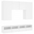 Muebles de TV de pared 5 piezas madera de ingeniería