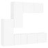 Muebles de TV de pared 5 piezas madera de ingeniería