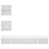 Muebles de TV de pared con LED 5 pzas madera ingeniería