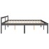 Cama para personas mayores madera maciza pino gris 200x200