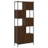 Estantería madera de ingeniería marrón roble 72x28x172