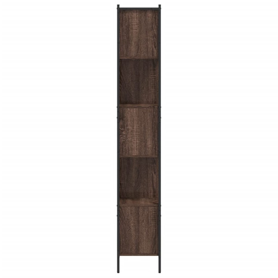 Estantería madera de ingeniería marrón roble 102x28x172