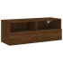 Muebles de TV de pared 5 pzas madera de ingeniería marrón