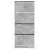 Mueble zapatero 4 cajones abatibles gris hormigón