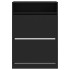 Mueble zapatero con 2 cajones abatibles negro 80x34x116