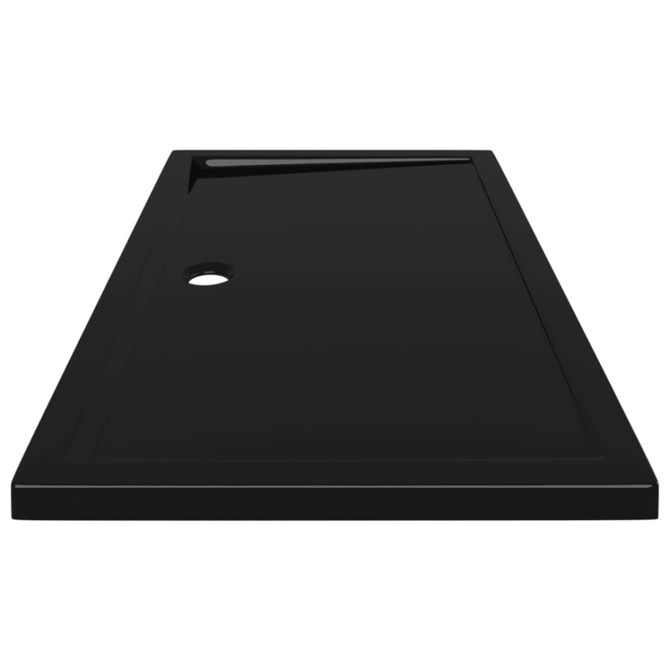 Plato de ducha rectangular negro ABS 70x120