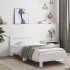 Estructura de cama con cabecero y luces LED blanco 90x190