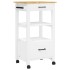 Carrito de cocina MONZA madera maciza de pino 48x40x90