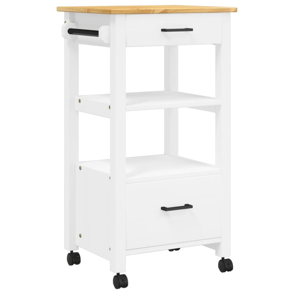 Carrito de cocina MONZA madera maciza de pino 48x40x90