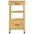 Carrito de cocina MONZA madera maciza de pino 48x40x90