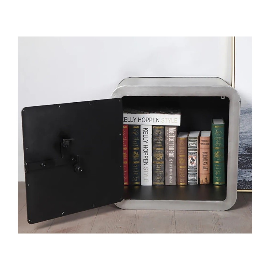 Mesita de noche caja fuerte