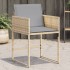 Sillones jardín con cojines 4 uds ratán sintético beige