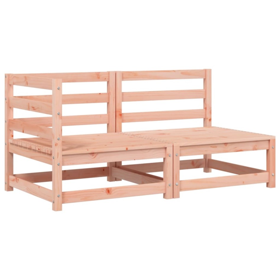 Sofá de jardín 2 plazas con cojines madera maciza de