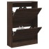Zapatero de madera de ingeniería marrón roble 60x21x87,5