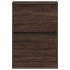 Zapatero de madera de ingeniería marrón roble 60x21x87,5
