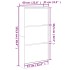 Zapatero de madera de ingeniería negro 60x21x125,5