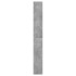 Zapatero de madera de ingeniería gris hormigón 60x21x163,5