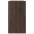 Zapatero de madera de ingeniería marrón roble 80x34x63