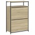 Zapatero de madera de ingeniería roble Sonoma 75x34x112