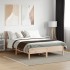 Estructura de cama con cabecero madera maciza pino 120x200