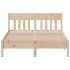 Estructura de cama con cabecero madera maciza pino 120x200