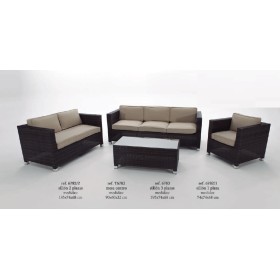 Rattan sintético color chocolate