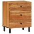 Mesita de noche madera maciza de acacia 50x33x60