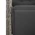 Sillones reclinables jardín con reposapiés 2 uds ratán PE