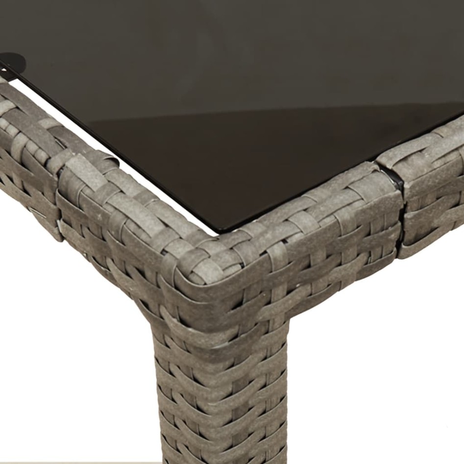 Sillas y mesita de jardín con cojines 3 piezas ratán PE