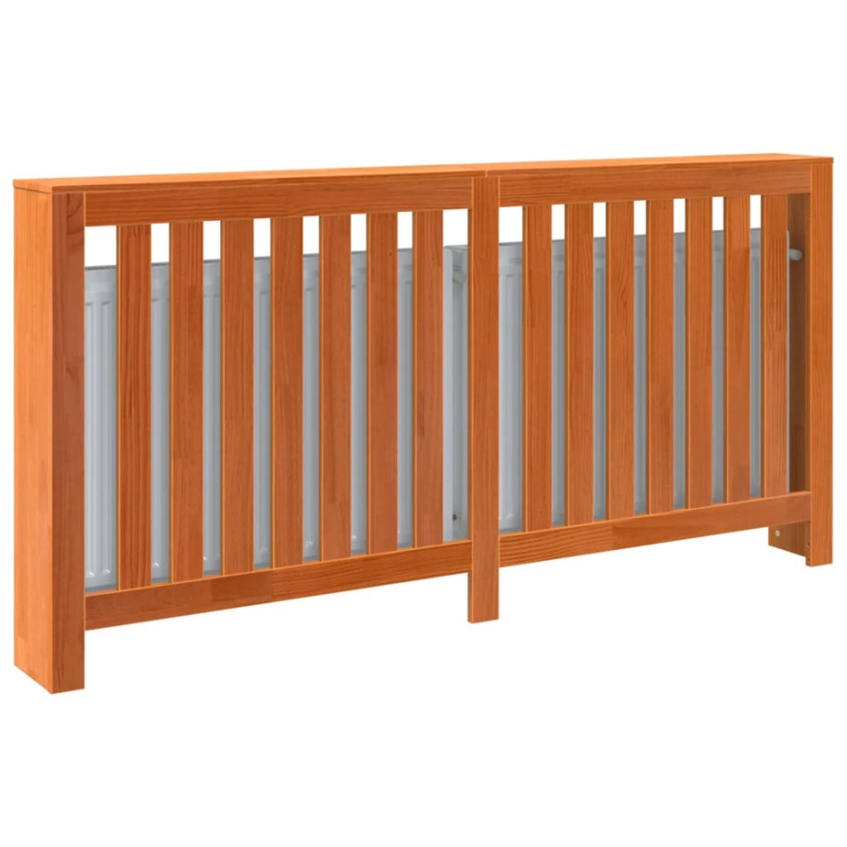 Cubierta radiador madera maciza pino marrón cera 169x19x84