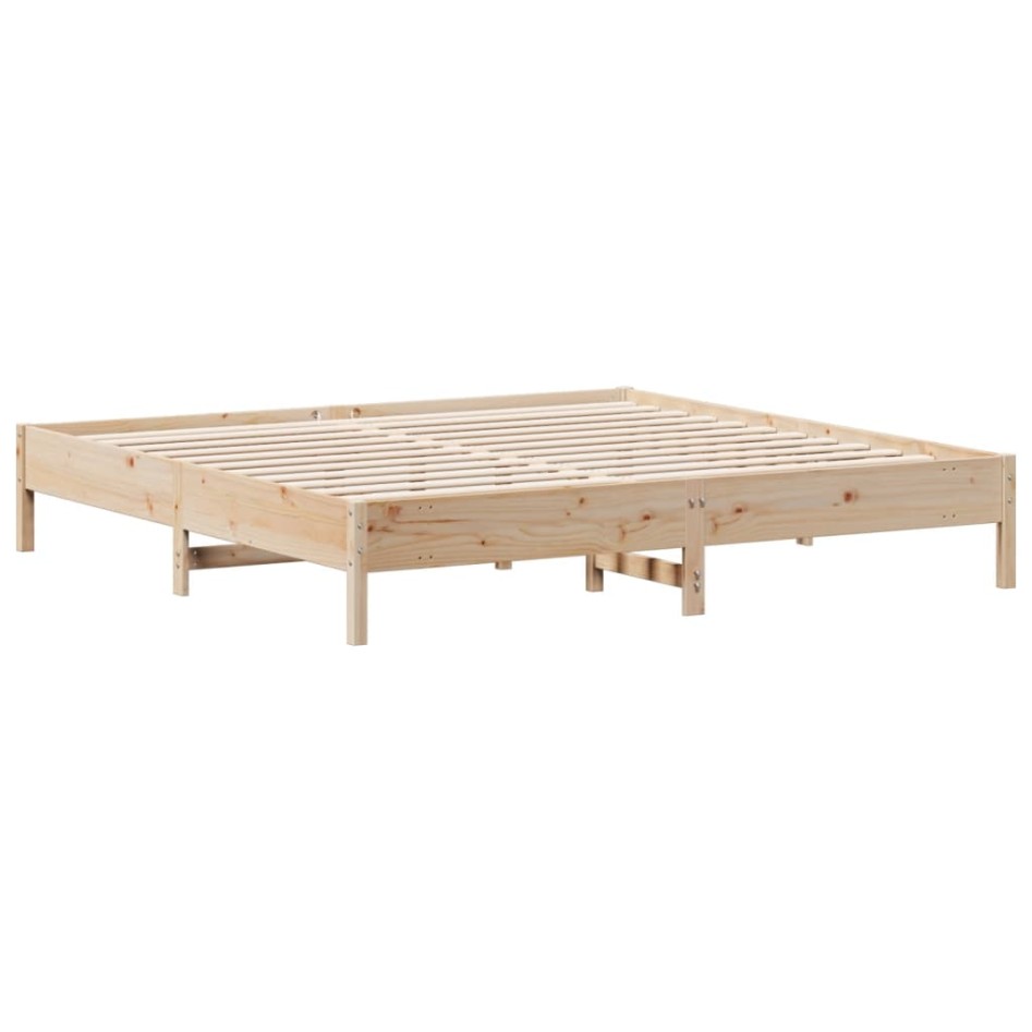 Estructura de cama madera maciza de pino 180x200