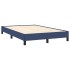 Cama box spring con colchón tela azul 120x190