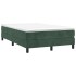 Cama box spring con colchón terciopelo verde oscuro 120x190