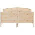 Estructura de cama con cabecero madera de pino blanco