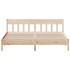 Estructura de cama con cabecero madera maciza pino 180x200