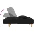 Sofá cama de 2 plazas con dos almohadas tela